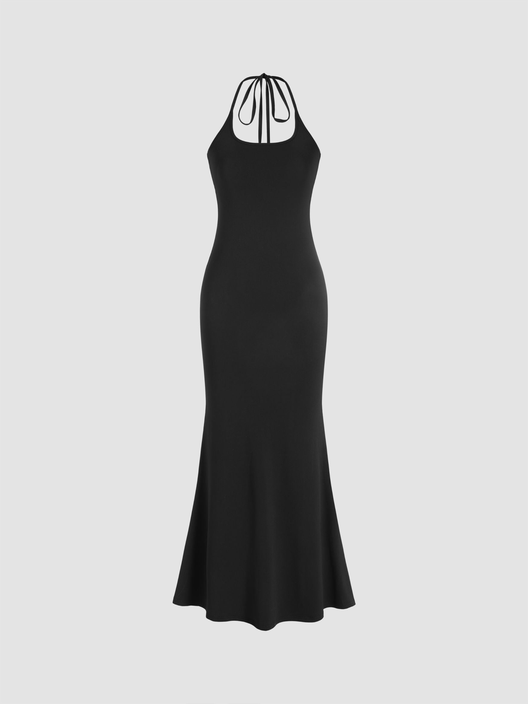 Slim Fit halter neck maxi dress
