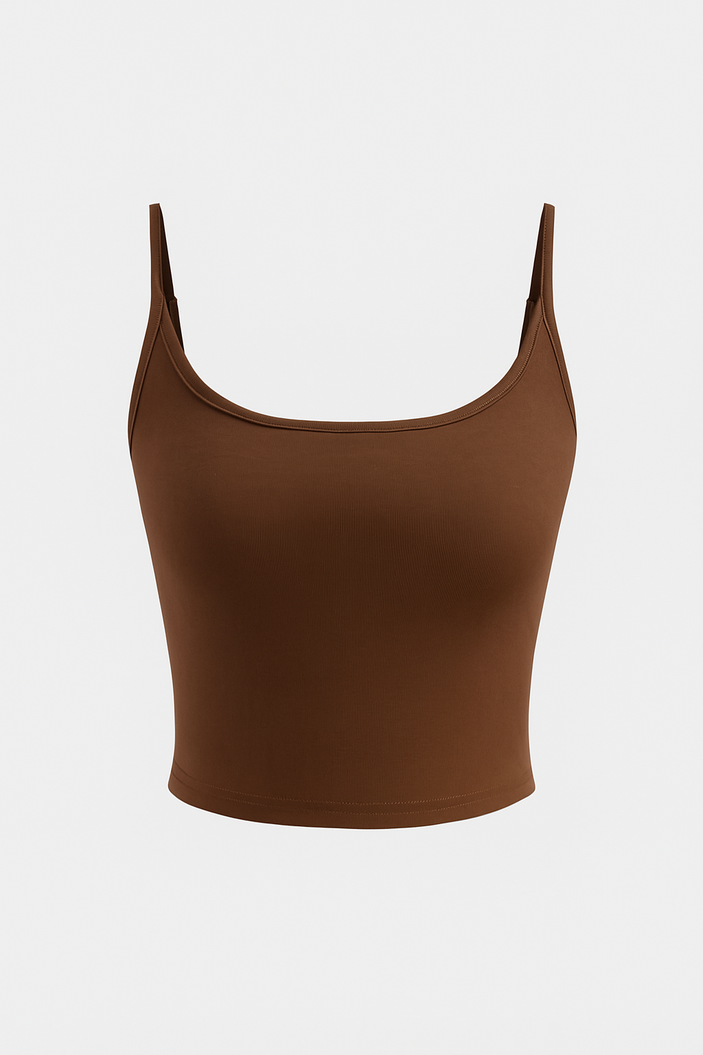 Cotton-blend Solid Adjustable Strap Cami Top