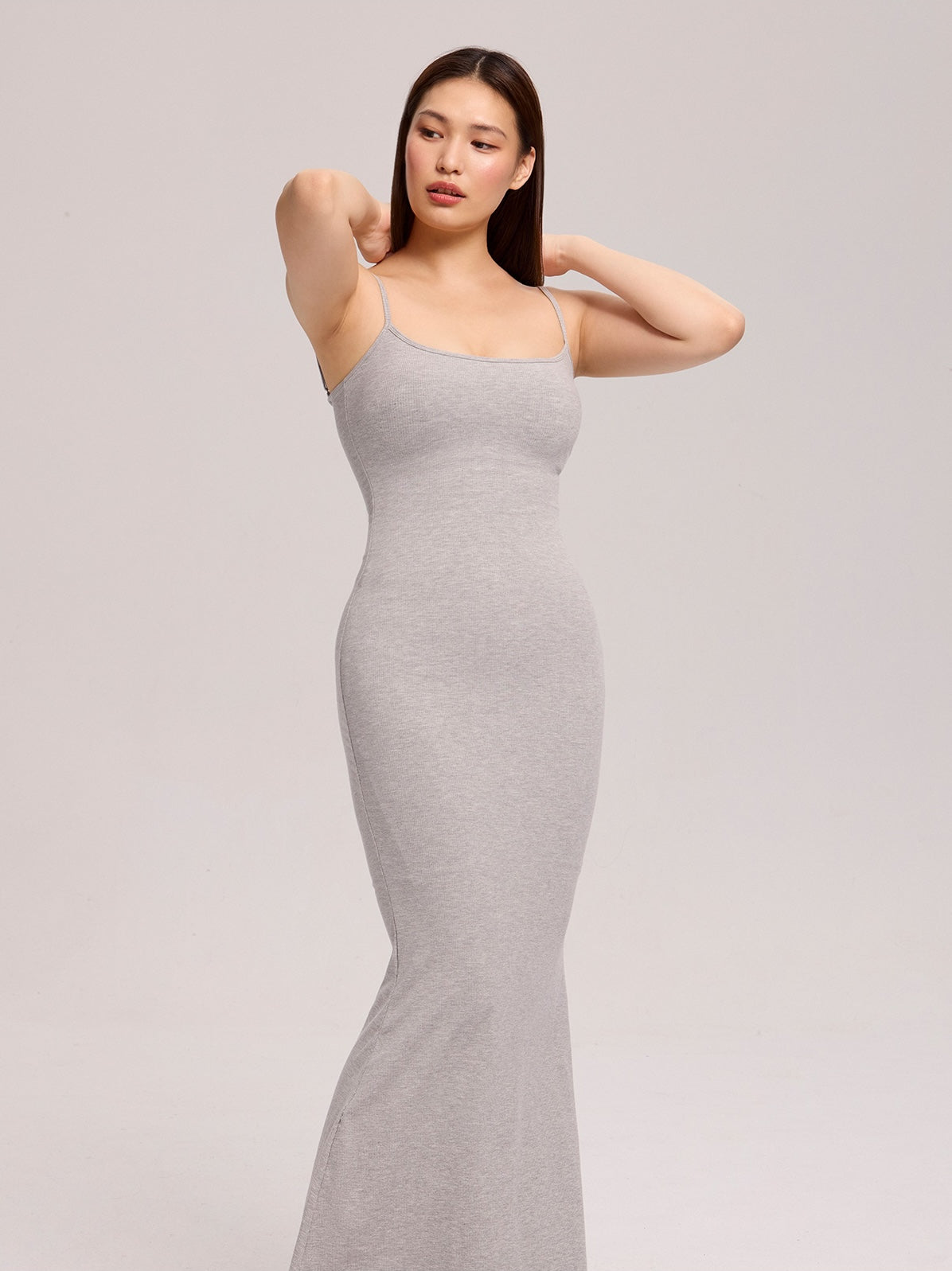 Solid Color Spaghetti Strap Maxi Dress
