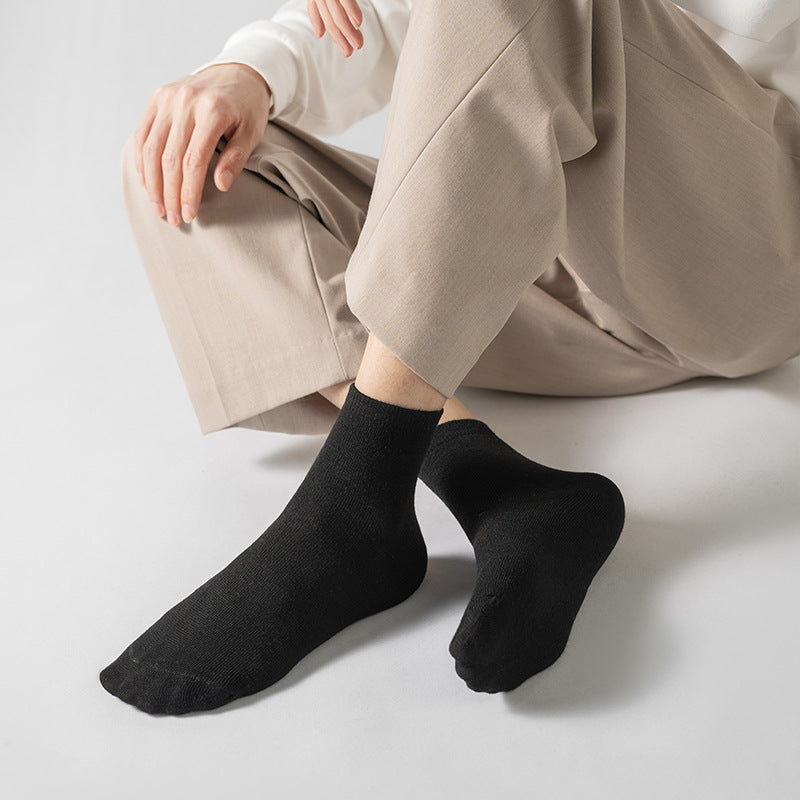 Unisex 10/20 Pairs of Solid Color Socks