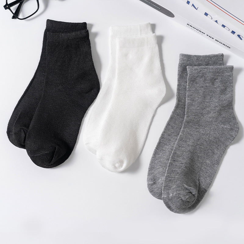 Unisex 10/20 Pairs of Solid Color Socks