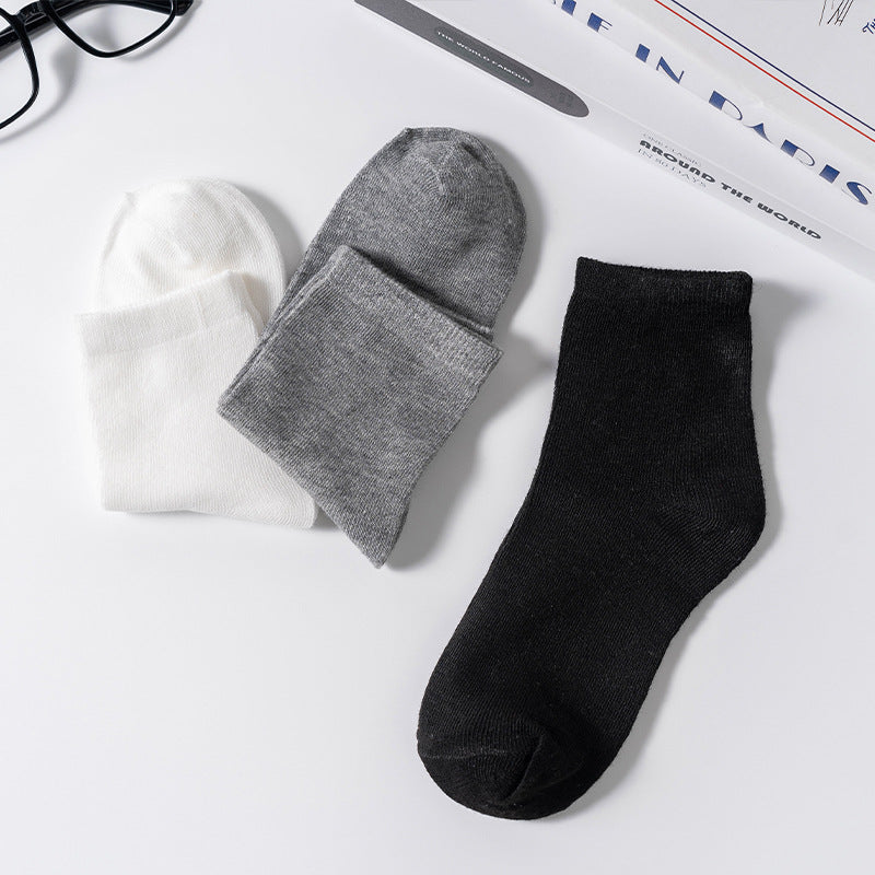 Unisex 10/20 Pairs of Solid Color Socks