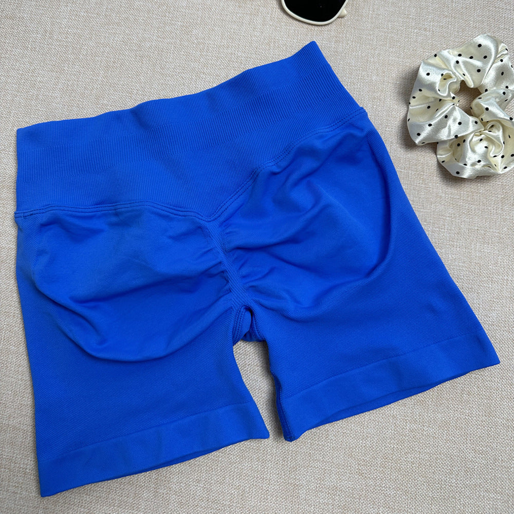 Solid Hip Lifting Active Shorts