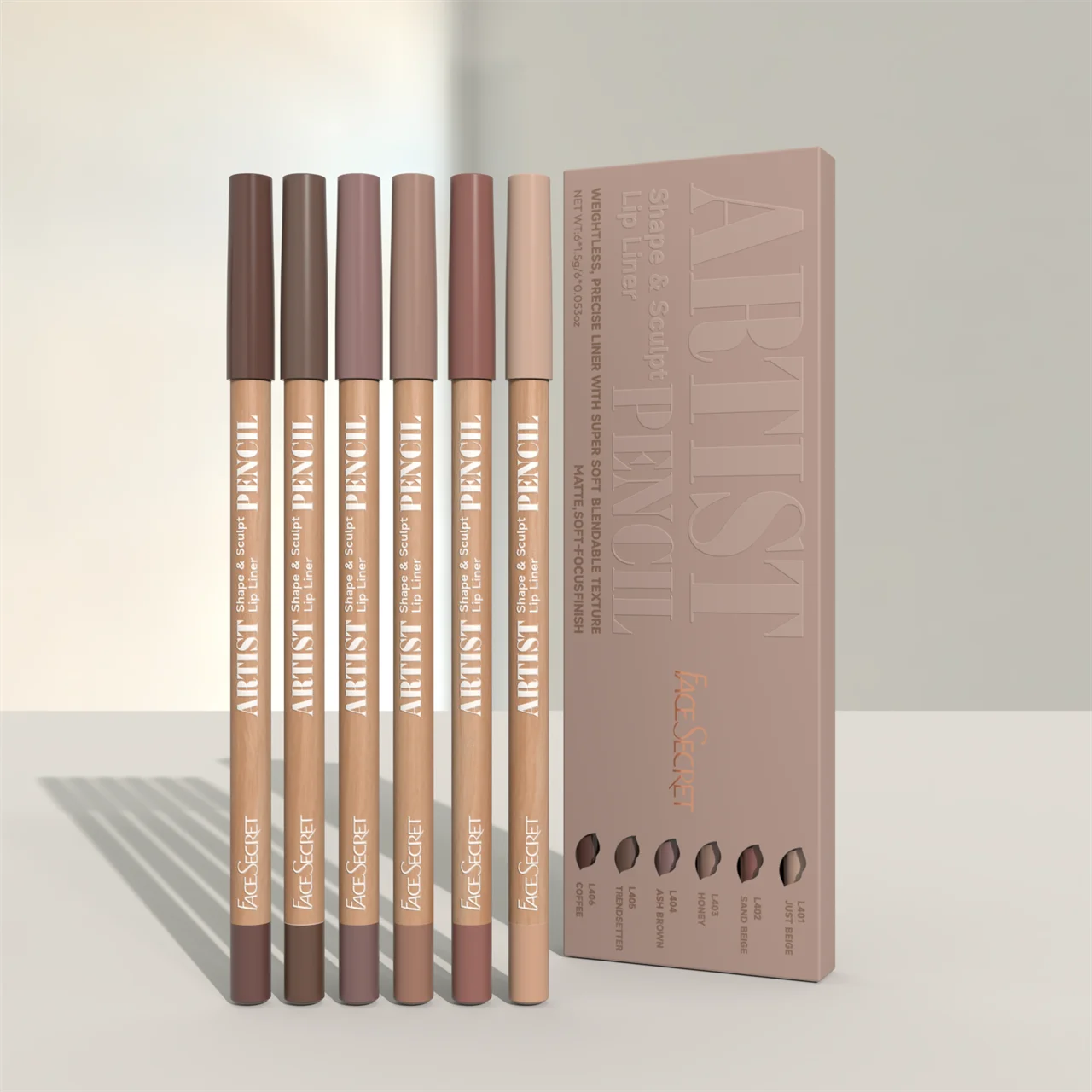 Face Secret Artist Lip Liner Pencil Set