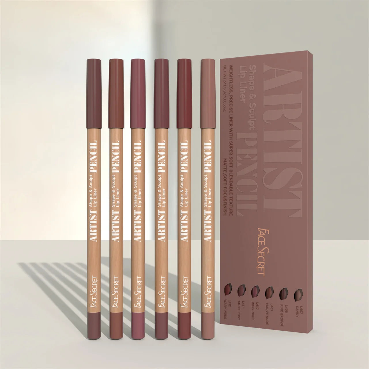 Face Secret Artist Lip Liner Pencil Set