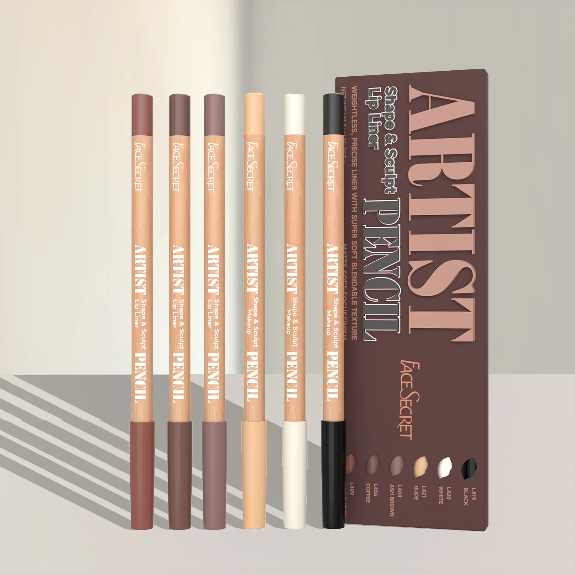 Face Secret Artist Lip Liner Pencil Set
