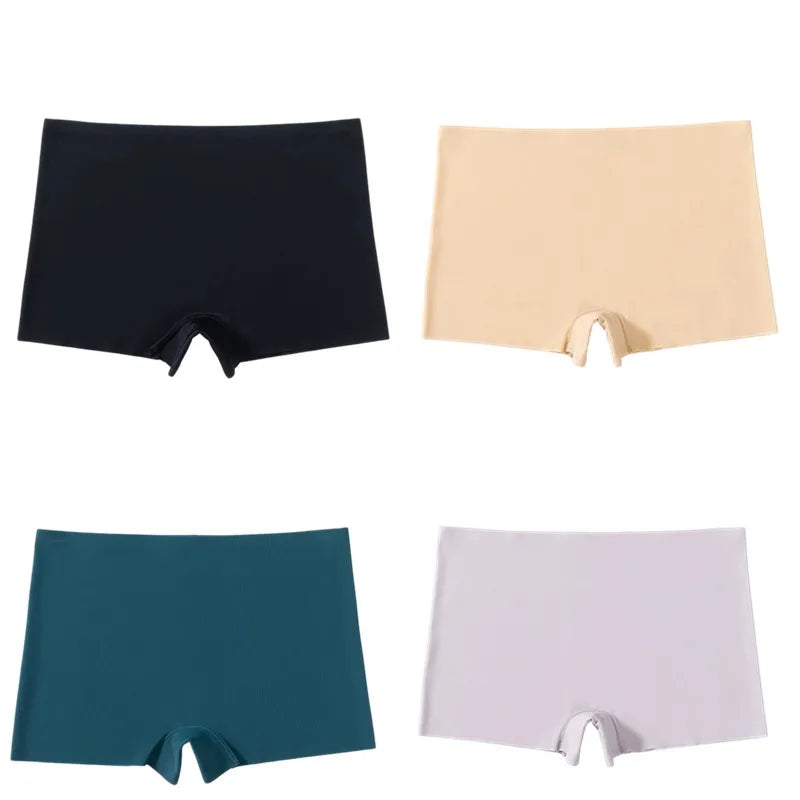 4 Pcs Women Seamless Solid Briefs